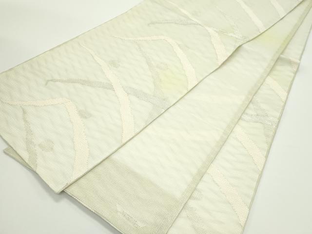 平和屋着物＊夏物　六通柄袋帯　露芝文　銀糸　正絹　逸品　未使用　CABJ8826rv