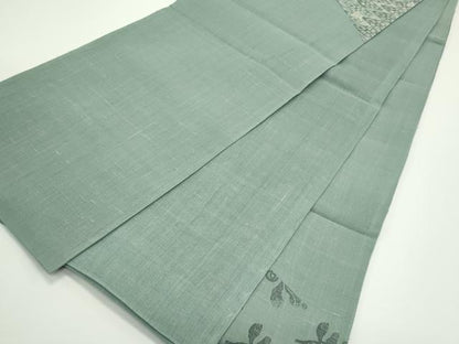 平和屋着物＊夏物　太鼓柄袋帯　絞り　草花文　正絹　逸品　CABJ8832rv