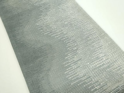 平和屋着物＊夏物　全通柄袋帯　手織　よろけ縞　証紙付き　正絹　逸品　未使用　CABJ8835rv