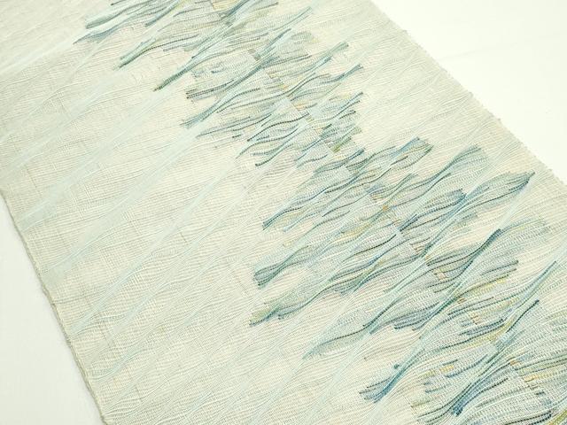 平和屋着物＊夏物　八寸名古屋帯　霞文　正絹　逸品　CABJ8850rv