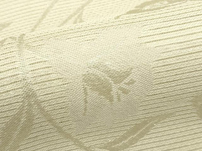 平和屋着物＊夏物　六通柄袋帯　草花文　銀糸　正絹　逸品　CABJ8853rv