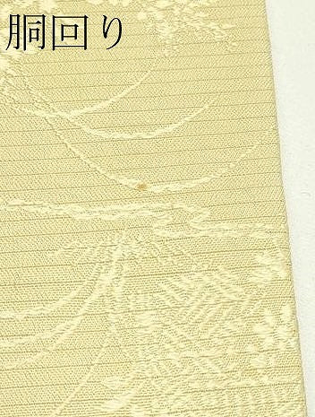 平和屋着物＊夏物　全通柄　京袋帯　引き抜き帯　草花文　正絹　逸品　CABJ8855rv