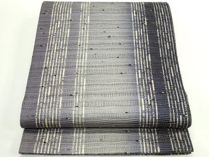 平和屋着物＊夏物　両面　全通柄袋帯　間道　金糸　正絹　逸品　CABJ8858rv