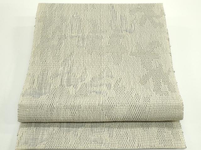 平和屋着物＊夏物　八寸名古屋帯　抽象文　正絹　逸品　CABJ8864rv