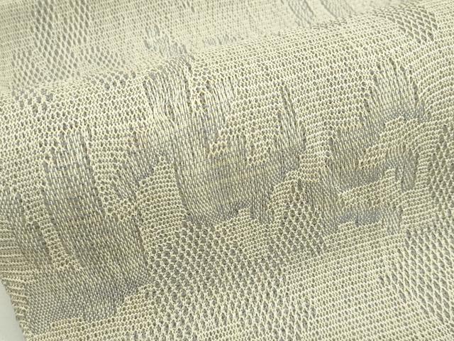 平和屋着物＊夏物　八寸名古屋帯　抽象文　正絹　逸品　CABJ8864rv