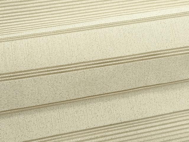 平和屋着物＊夏物　八寸名古屋帯　絽綴れ　横段文　銀糸　正絹　逸品　CABJ8874rv