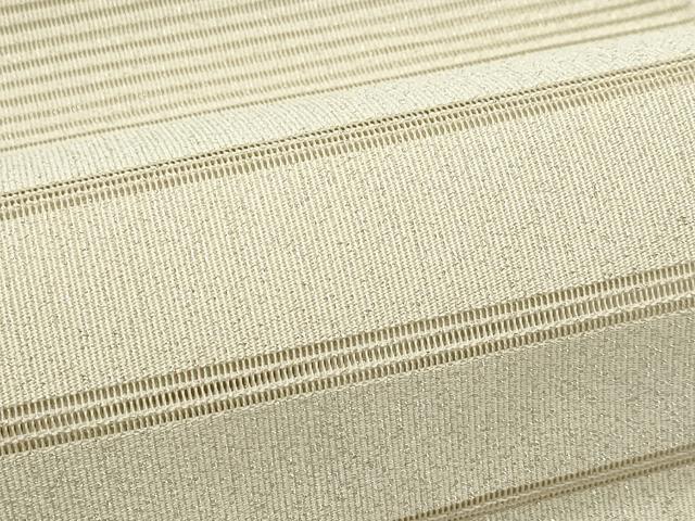 平和屋着物＊夏物　八寸名古屋帯　絽綴れ　横段文　銀糸　正絹　逸品　CABJ8874rv