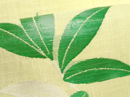平和屋着物＊夏物　八寸名古屋帯　枝葉文　CABJ8878rv