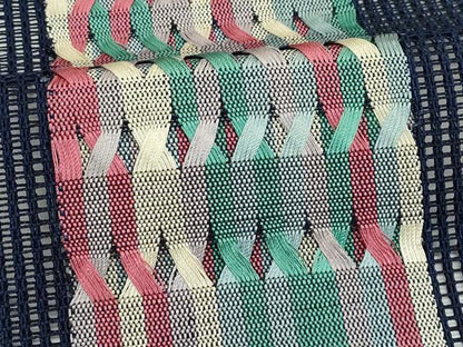 平和屋着物＊夏物　八寸名古屋帯　羅　間道　正絹　逸品　CABJ8879rv