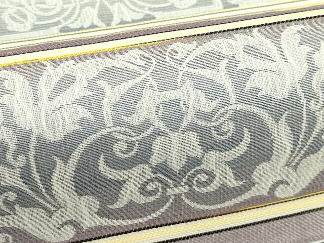 平和屋着物＊夏物　両面　全通柄袋帯　更紗横段文　さが美扱い　正絹　逸品　CABJ8881rv