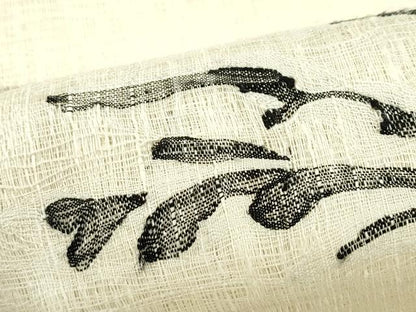 平和屋着物＊夏物　太鼓柄袋帯　すくい織　草木文　正絹　逸品　CABJ8883rv