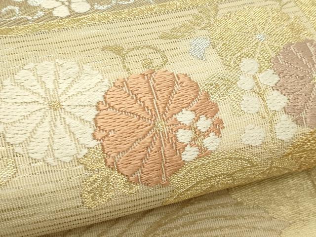 平和屋着物＊夏物　六通柄袋帯　唐織　氷室　鳳凰立波文　金銀糸　鈴乃屋扱い　正絹　逸品　CABJ8885rv
