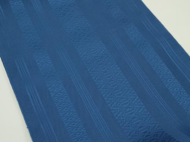 平和屋着物＊夏物　八寸名古屋帯　博多織　桐生織物　紗献上　留紺色　三越扱い　未使用　CABJ8900rv