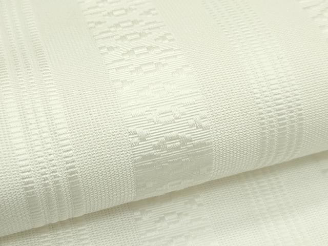 平和屋着物＊夏物　八寸名古屋帯　博多織　紗献上　生成り色　CABJ8910rv