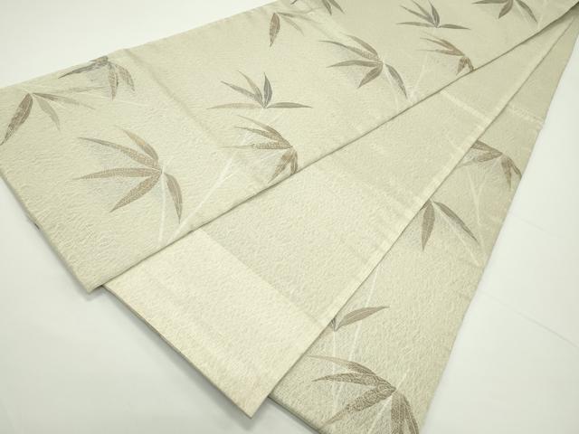 平和屋着物＊夏物　六通柄袋帯　枝葉文　金糸　正絹　逸品　CABJ8967rv