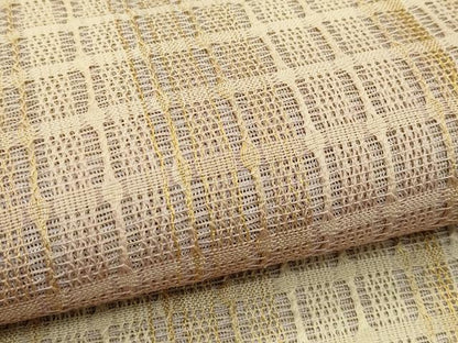 平和屋着物＊夏物　太鼓柄袋帯　間道　金糸　正絹　逸品　CABJ8969rv