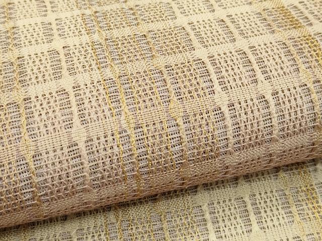 平和屋着物＊夏物　太鼓柄袋帯　間道　金糸　正絹　逸品　CABJ8969rv