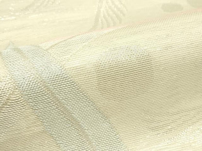 平和屋着物＊夏物　六通柄袋帯　草木文　銀糸　正絹　逸品　CABJ8972rv