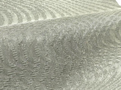 平和屋着物＊夏物　六通柄袋帯　流水文　銀通し地　正絹　逸品　CABJ8975rv