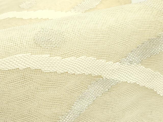 平和屋着物＊夏物　六通柄袋帯　露芝文　銀糸　正絹　逸品　未使用　CABJ8979rv