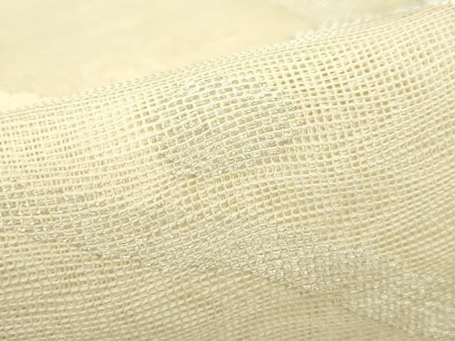 平和屋着物＊夏物　六通柄袋帯　露芝文　銀糸　正絹　逸品　未使用　CABJ8979rv