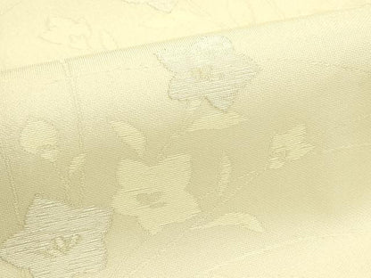 平和屋着物＊夏物　九寸名古屋帯　桔梗　銀糸　正絹　逸品　CABJ8990rv