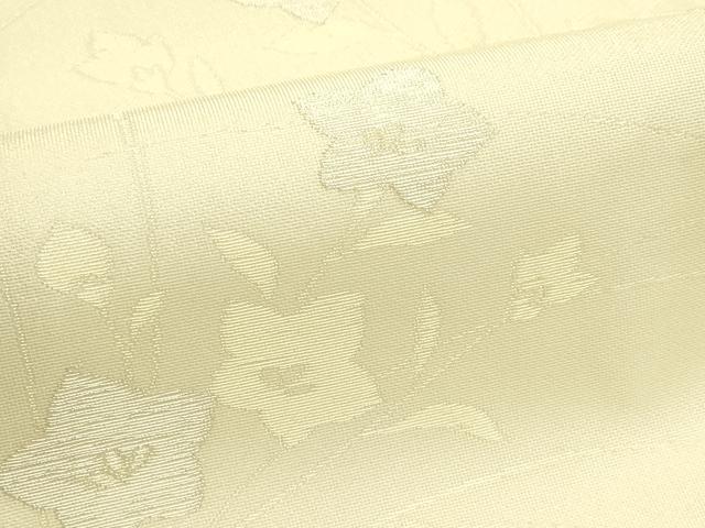 平和屋着物＊夏物　九寸名古屋帯　桔梗　銀糸　正絹　逸品　CABJ8990rv