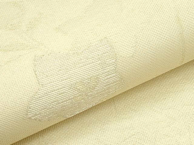 平和屋着物＊夏物　九寸名古屋帯　桔梗　銀糸　正絹　逸品　CABJ8990rv