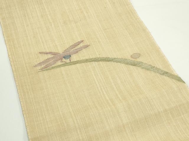 平和屋着物＊夏物　八寸名古屋帯　トンボ　CABJ8996rv