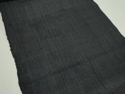 平和屋着物＊夏物　八寸名古屋帯　黒紅色　逸品　CABJ8999rv
