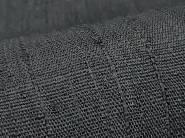 平和屋着物＊夏物　八寸名古屋帯　黒紅色　逸品　CABJ8999rv