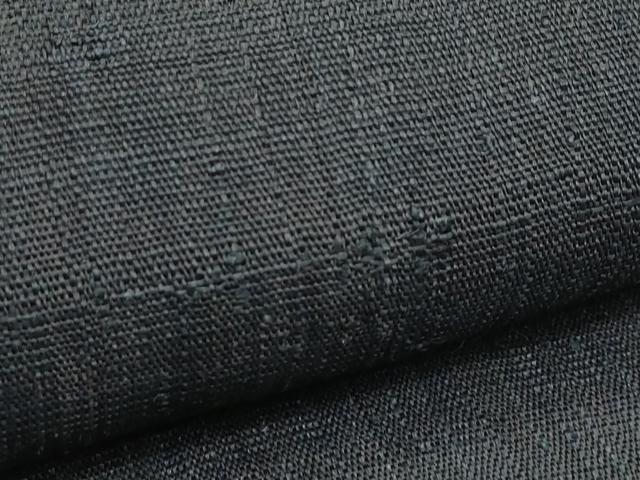 平和屋着物＊夏物　八寸名古屋帯　黒紅色　逸品　CABJ8999rv