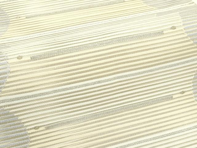 平和屋着物＊夏物　八寸名古屋帯　絽綴れ　横段文　金銀糸　正絹　逸品　CABJ9003rv