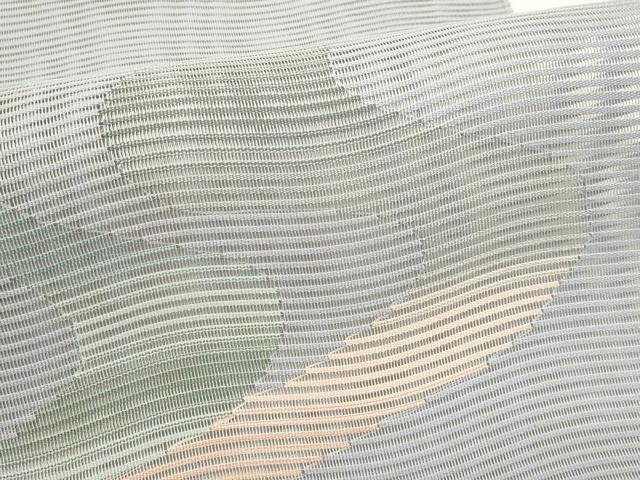 平和屋着物＊夏物　八寸名古屋帯　絽綴れ　流水文　正絹　逸品　CABJ9006rv
