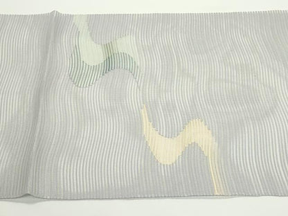 平和屋着物＊夏物　八寸名古屋帯　絽綴れ　流水文　正絹　逸品　CABJ9006rv