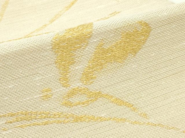 平和屋着物＊夏物　六通柄袋帯　せせらぎ　トンボ　正絹　逸品　CABJ9020rv