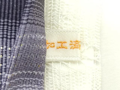 平和屋着物＊夏物　ひなや工房　くむ・あむ・おる　伊豆蔵明彦　組織　太鼓柄袋帯　金糸　正絹　逸品　未使用　CABJ9022rv