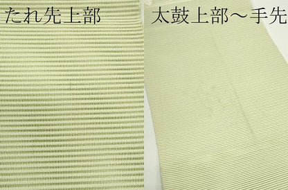 平和屋着物＊夏物　八寸名古屋帯　絽綴れ　草花文　金糸　正絹　逸品　CABJ9045rv