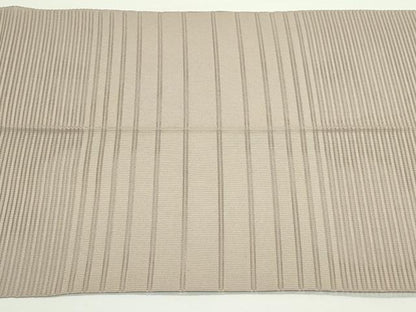 平和屋着物＊夏物　八寸名古屋帯　絽綴れ　胡桃染色　正絹　逸品　CABJ9048rv