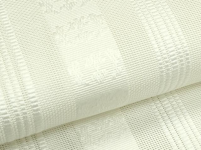 平和屋着物＊夏物　博多織　八寸名古屋帯　紗献上　生成り色　CABJ9068rv