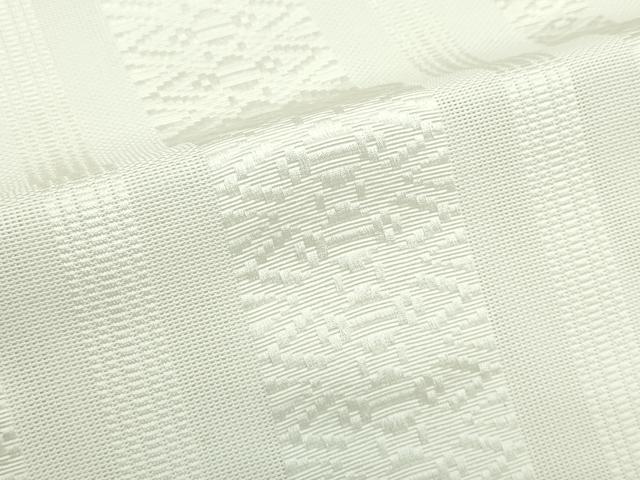 平和屋着物＊夏物　博多織　八寸名古屋帯　紗献上　生成り色　CABJ9076rv