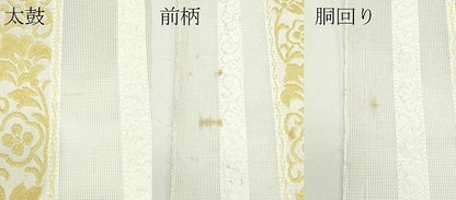 平和屋着物＊夏物　博多織　八寸名古屋帯　更紗間道　CABJ9092rv