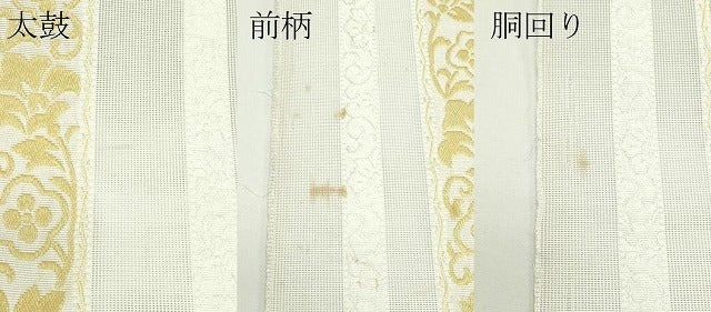 平和屋着物＊夏物　博多織　八寸名古屋帯　更紗間道　CABJ9092rv