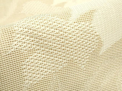 平和屋着物＊夏物　八寸名古屋帯　蔦の葉文　正絹　逸品　CABJ9093rv