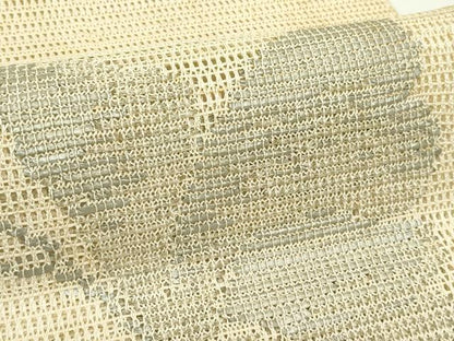 平和屋着物＊夏物　八寸名古屋帯　流水舞蝶文　正絹　逸品　CABJ9095rv