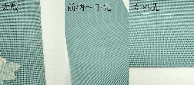 平和屋着物＊夏物　八寸名古屋帯　絽綴れ　草花文　銀糸　正絹　逸品　CABJ9123rv