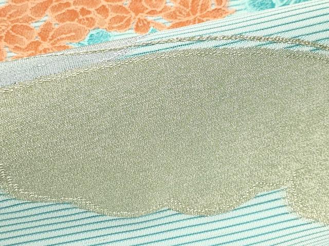 平和屋着物＊夏物　八寸名古屋帯　絽綴れ　花蝶文　金銀糸　CABJ9125rv