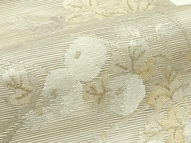 平和屋着物＊夏物　西陣　八寸名古屋帯　菊　金銀糸　正絹　逸品　CABJ9127rv