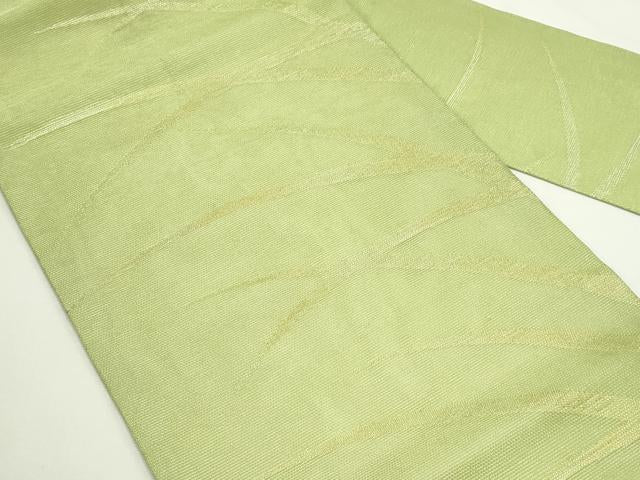 平和屋着物＊夏物　九寸名古屋帯　芝草文　金銀糸　正絹　逸品　CABJ9140rv