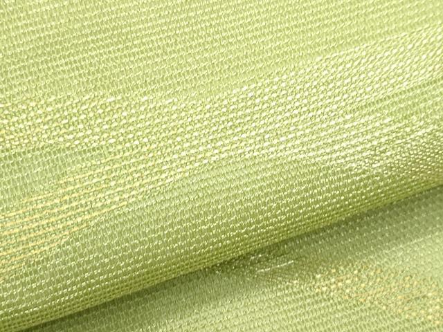 平和屋着物＊夏物　九寸名古屋帯　芝草文　金銀糸　正絹　逸品　CABJ9140rv